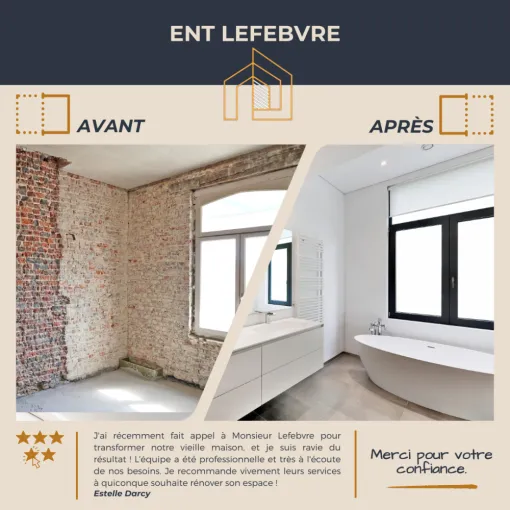 Entreprise de rénovation à Vervins, Hirson, ENT Lefebvre